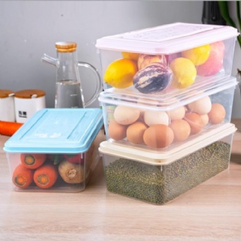  Fridge drawer clear plastic crisper household clear kitchen freezer food storage box	