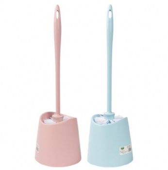  Toilet brush color plastic long handle no dead corner toilet brush set	