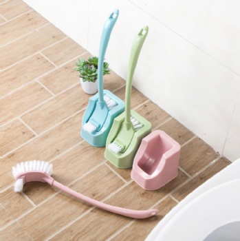  Curved long handle toilet cleaning brush set cleaning bathroom	