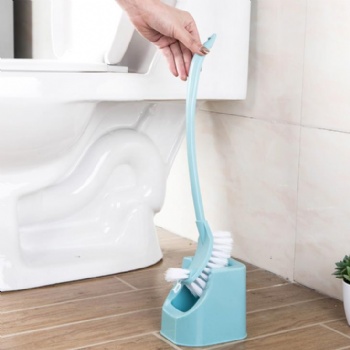  Curved long handle toilet cleaning brush set cleaning bathroom	