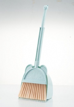 Children play plastic learn safe small soft hair broom dustpan tools combination