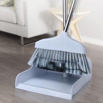  Household garbage hair clean magic plastic broom dustpan and wiper set	