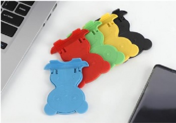  Bear gift cartoon card lazy plastic folding mobile phone stand bracket	
