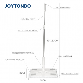  JOYTONBO Hard wood floor cleaning dust hair dry mop	